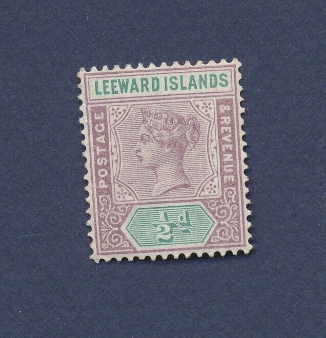 LEEWARD ISLANDS - Scott 1 - unused hinged - 1/2 p - Queen Victoria - 1890