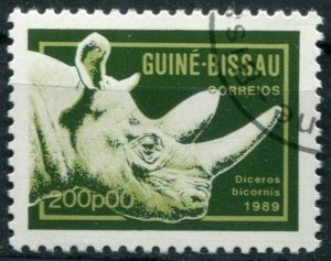 Guinea-Bissau Sc#859 Used, 200p multi, Animals (1989) (1989)