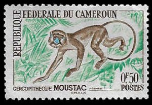 Cameroun #358 Unused LH; 50c Mustache Monkey (1962)