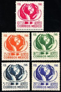 Mexico Stamps # C143-7 MLH VF