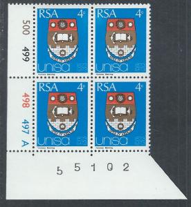 SOUTH AFRICA SC# 389 CONTROL B/4 FVF/MNH 1973 