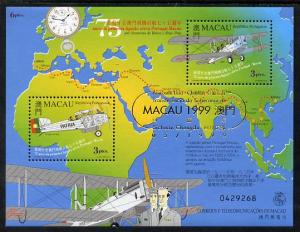 Macao 1999 75th Anniversary of First Portugal-Macao Fligh...