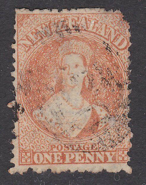 NEW ZEALAND 1864 Chalon 1d perf 12½ fine used SG112..........................773