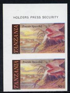 Tanzania 1986 John Audubon Birds 30s (Roseate Spoonbill) ...