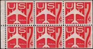 C60a Mint,OG,NH... Booklet Pane... SCV $7.00