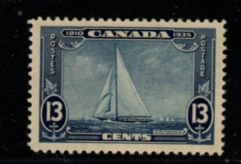 Canada Sc 216 1935 13 c Royal Yacht G V Silver Jubilee stamp mint