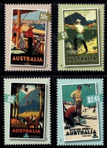 Australia 2007 Nostalgic Tourism Posters  Set of 4 MNH
