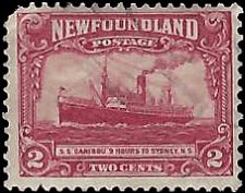 NEWFOUNDLAND   #164 USED MISSING CORNER  (8)