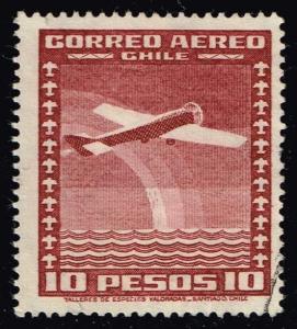 Chile #C46 Airplane; Used (0.25)