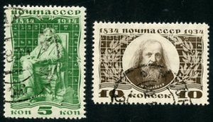 Russia Scott 536-37 - UVFHOG(CTO) - SCV $12.00