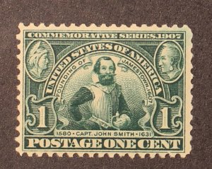 Scott 328 - 1 Cent Smith - MNH - Nice Centering - SCV $75.00