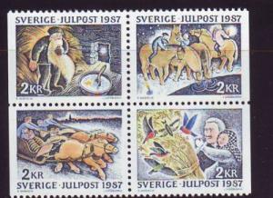 Sweden Sc1657-0 1987 Christmas stamps mint NH