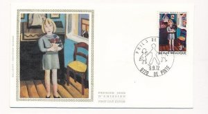 D86812 Youth Philately FDC Silk Cachet Belgium De Pinte