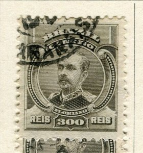 BRAZIL; 1906 early Personalities issue fine used 300r. value