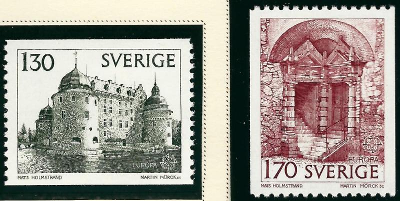 Sweden Vibrant & Attractive Sc #1235-1236 Mint NH VF Cat $3.25