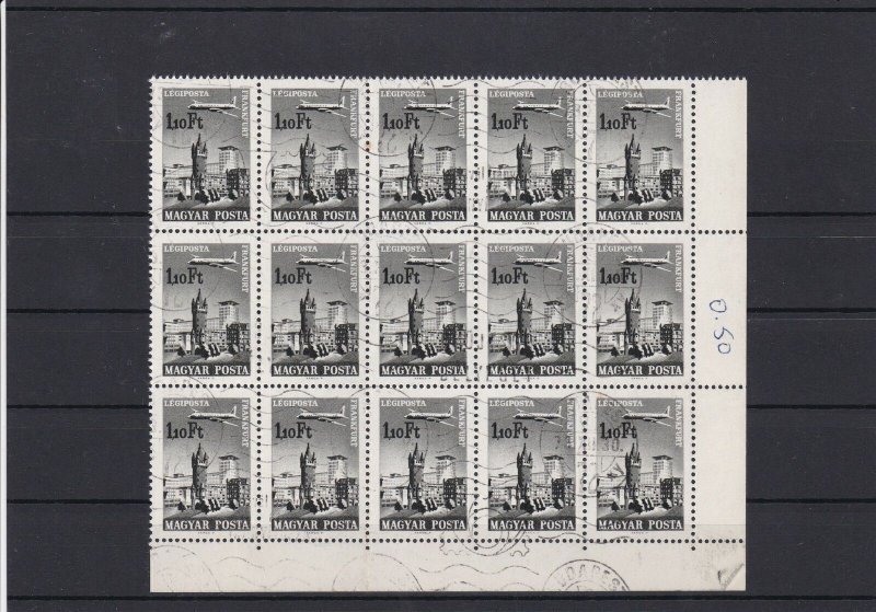 1966 Hungary Plane Over Frankfurt USED Stamps Ref 31369