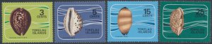 Tokelau Islands  SC# 41-44  MNH  Shells see details & scans    