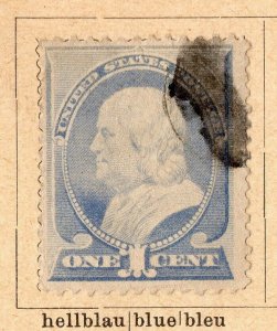 United States 1887-88 Early Issue Fine Used 1c. NW-11578