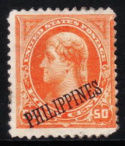 PHILIPPINES (U.S. POSSESSIONS) — SCOTT 219 — JEFFERSON — MH — SCV $125.00