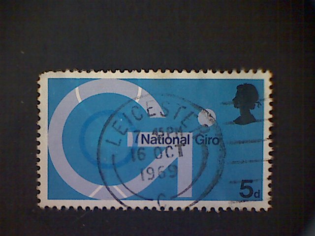 Great Britain, Scott #601, used(o), 1969, National GIRO, 5d, multicolored