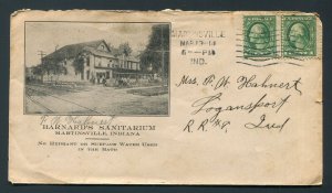 1914 Barnard's Sanitarium - Martinsville, Indiana to Logansport, Indiana