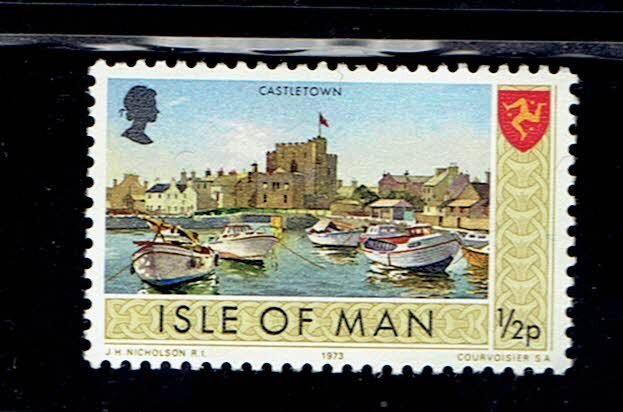 ISLE OF MAN SCOTT#12 1973 1/2p CASTLETOWN - MNG