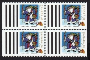 Christmas * Santa Claus, North America * Canada 1993 #1502a MNH Block fr BOOKLET