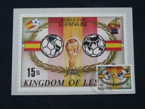 football world cup Espana 1982 maximum card Lesotho (15s)