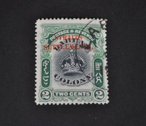 Straits Settlements sc# 135 Used stamp 1907