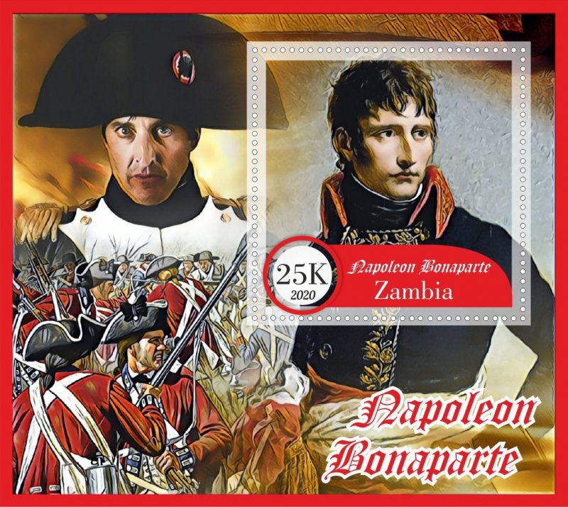 Stamps. Napoleon Bonaparte   6 sheets perf Zambia MNH **