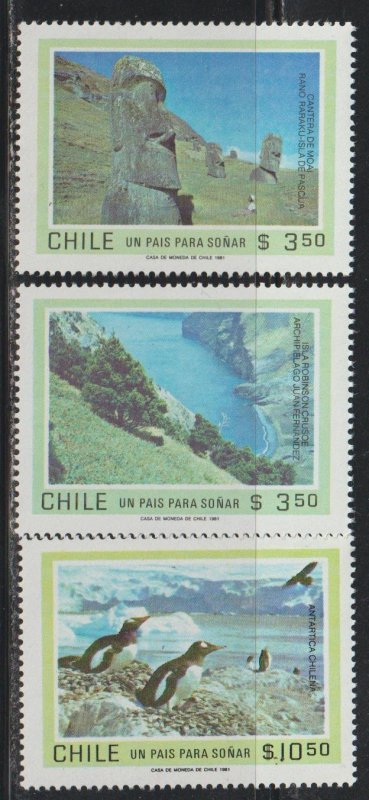 Chile SC 587-589 MNH