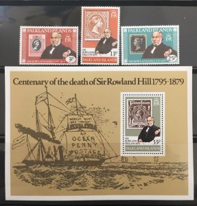 Falkland Islands 1979 #291-4, Rowland Hill, MNH.