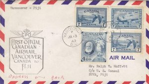 1940, 1st Flt., Vancouver, BC to Suva, Fiji,See Remark (32606)