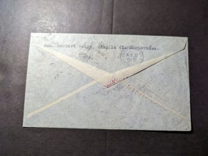 1930 Uruguay LZ 127 Graf Zeppelin First Flight Cover FFC Montevideo to Germany