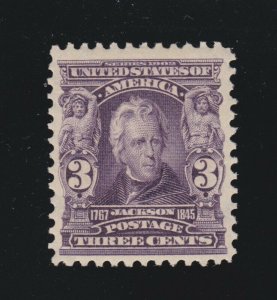 US 302 3c Jackson Mint VF OG H SCV $55