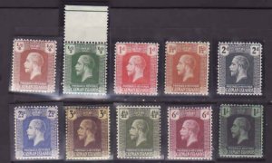 Cayman Is.-Sc#50-9- id13-unused NH og short set to the 1sh KGV-1921-6-