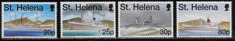 St Helena Scott #'s 707 - 710 MNH