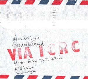 KENYA Butterfly Cover SOMALIA CIVIL WAR 1992 Red Cross ICRC Forwarded BBC MAX114