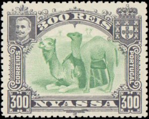 Nyassa #26-38, Complete Set(13), 1901, Animals, Hinged