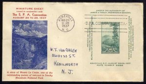 United States First Day Covers #797-29, 1937 10c S.P.A., Max Sage cachet in r...