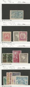 Brazil, Postage Stamp, #C48//C70 Mint NH & LH, 1943-48, JFZ