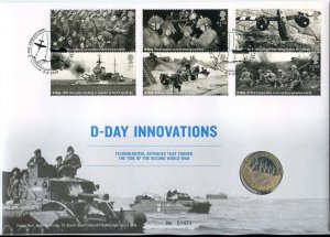 2019 D Day Innovations £2 Coin in Royal Mail First Day Cover