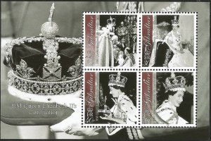 Gibraltar Scott #927a queen Elizabeth coronation - Stamp Souvenir Sheet - MNH