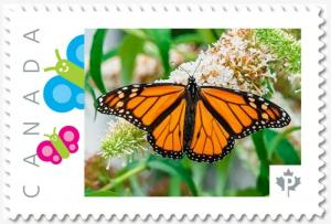 MONARCH BUTTERFLY top Custom Postage stamp MNH Canada 2018 [p18-04sn09]