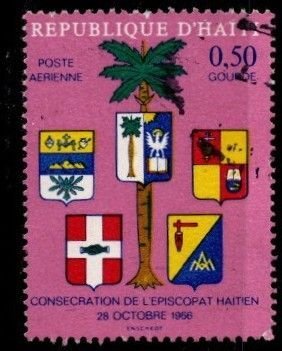 Haiti - #C302 coats of arms - Used
