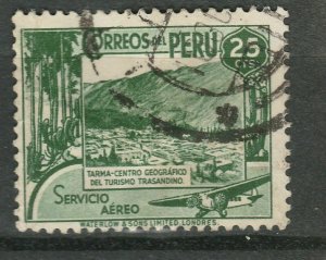 1938 Peru Air Post 25c Used A18P55F373-