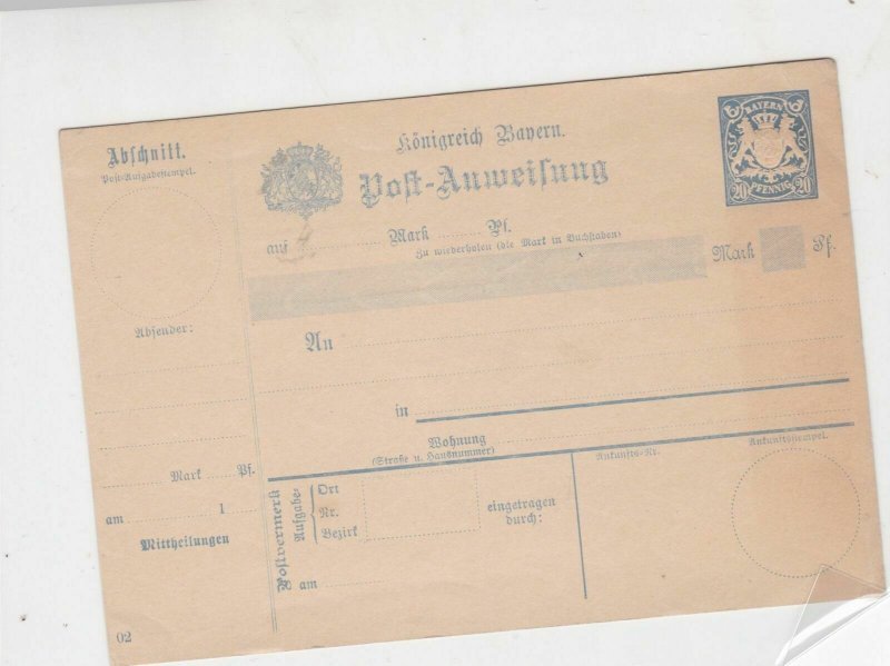 germany unused  stamps card ref 20975