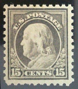 Scott #475 - VF - 15c Gray - Franklin - MNH - 1916