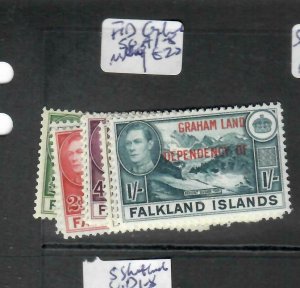 FALKLAND ISLAND DEPENDENCIES (P2912B) KGVI GRAHAM ISLAND SET SGA1-8  MOG 