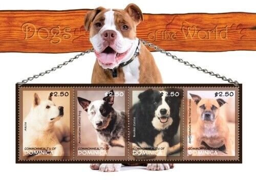 Dominica 2008 - Dogs - Sheet of 4 stamps - Scott #2666 - MNH